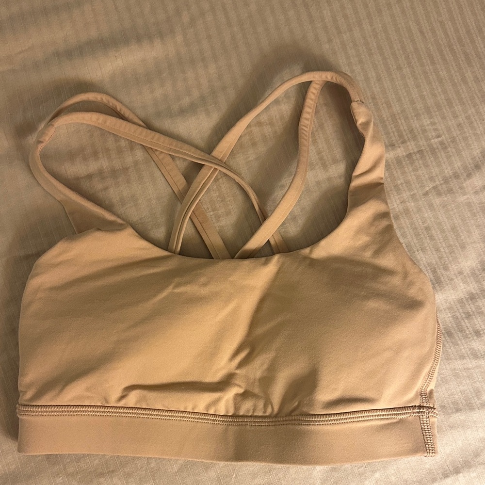 Lululemon energy Sports Bra, color neutral, like new